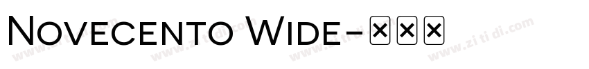 Novecento Wide字体转换